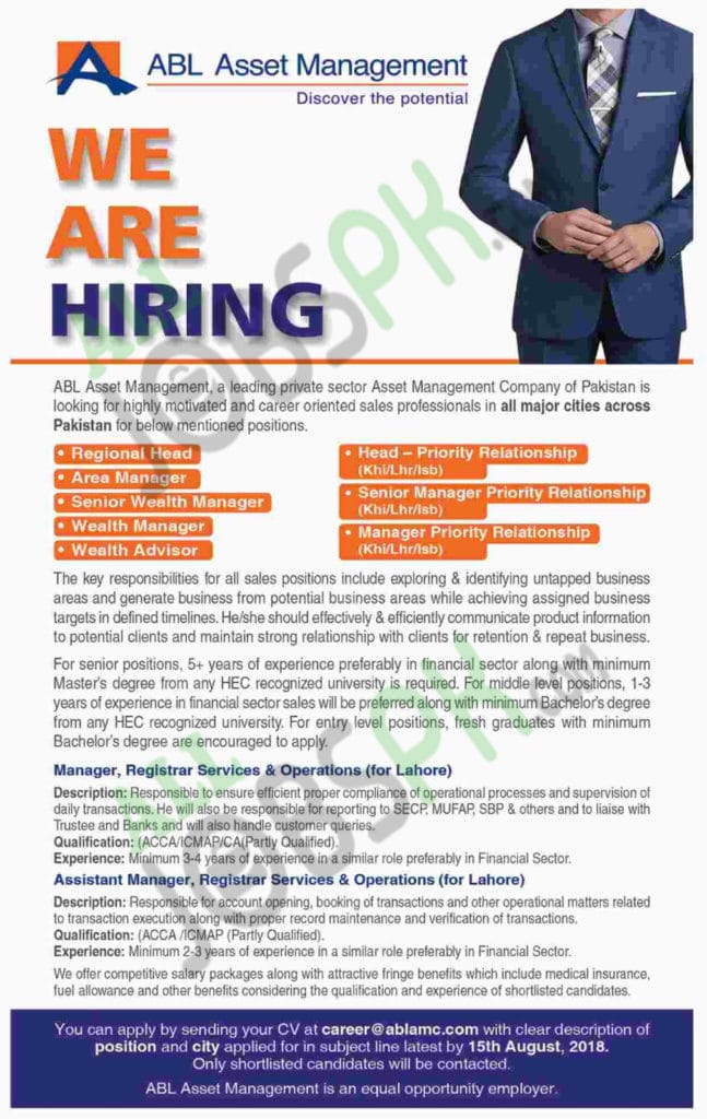 Allied Bank Jobs 2018 Multiple Positions For Fresh & Experienced - All ...