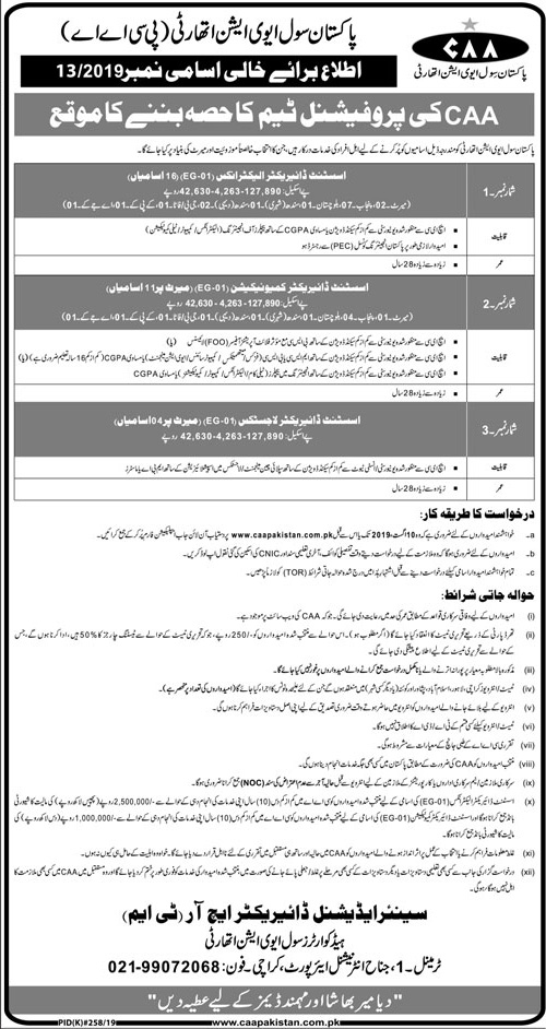 CAA Pakistan Jobs