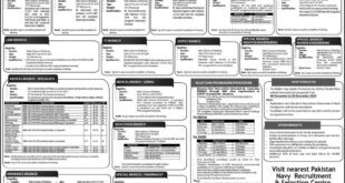 Pakistan Navy Short Service Commission Jobs 2020 Online Registration