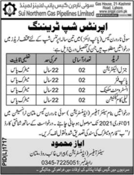 Sui Northern Gas Pipelines Limited SNGPL Jobs 2020